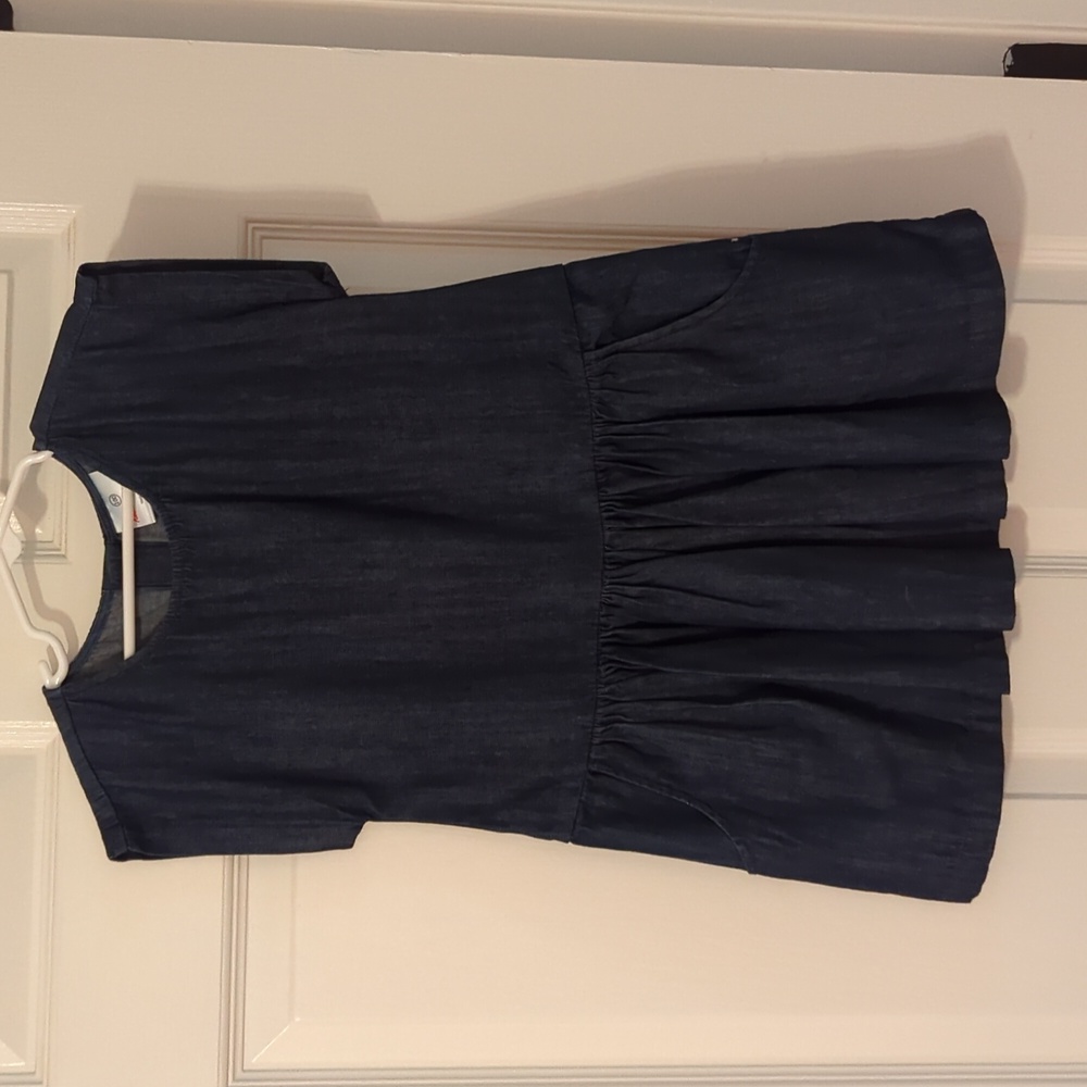 NWOT Hanna Andersson Denim Cotton Dress size 4